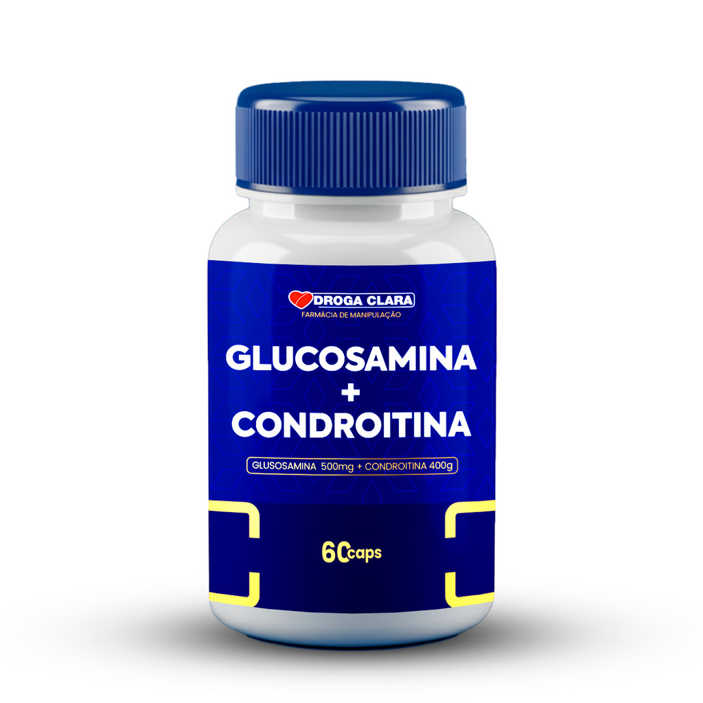 Glucosamina 500mg + Condroitina 400mg 60 Cápsulas em Oferta na Shopee