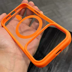 Para iPhone 17 16 15 14 13 12 Pro Max Caso Transparente Doces Magsafe Capa Magnética Ar 16 Plus 16E 11
