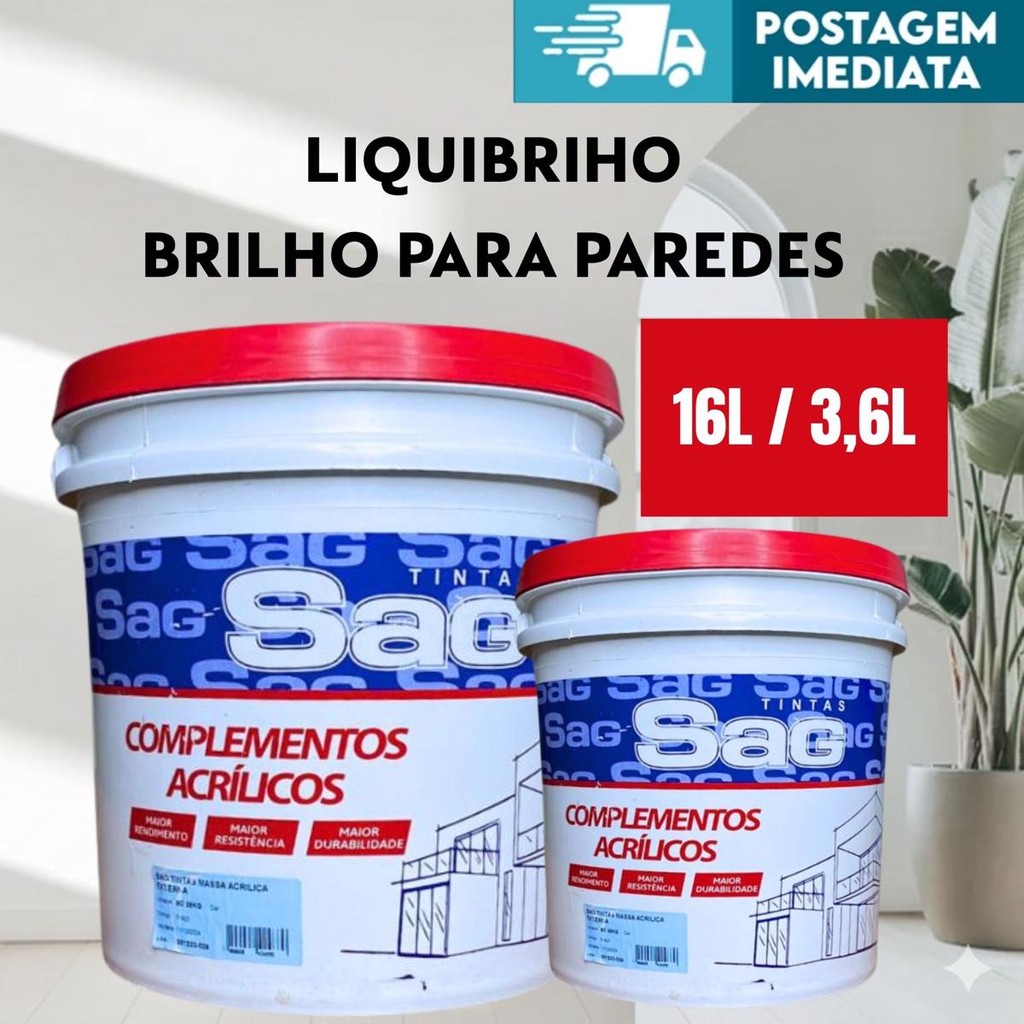 LIQUI-BRILHO PARA PAREDES INCOLOR INTERNO E EXTERNO SAG