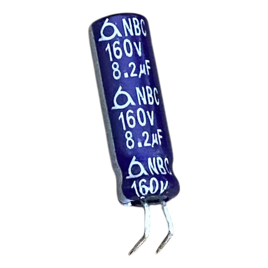 Kit 10 Peças Capacitor Eletrolítico Nbc 8.2uf X 160v 105°c