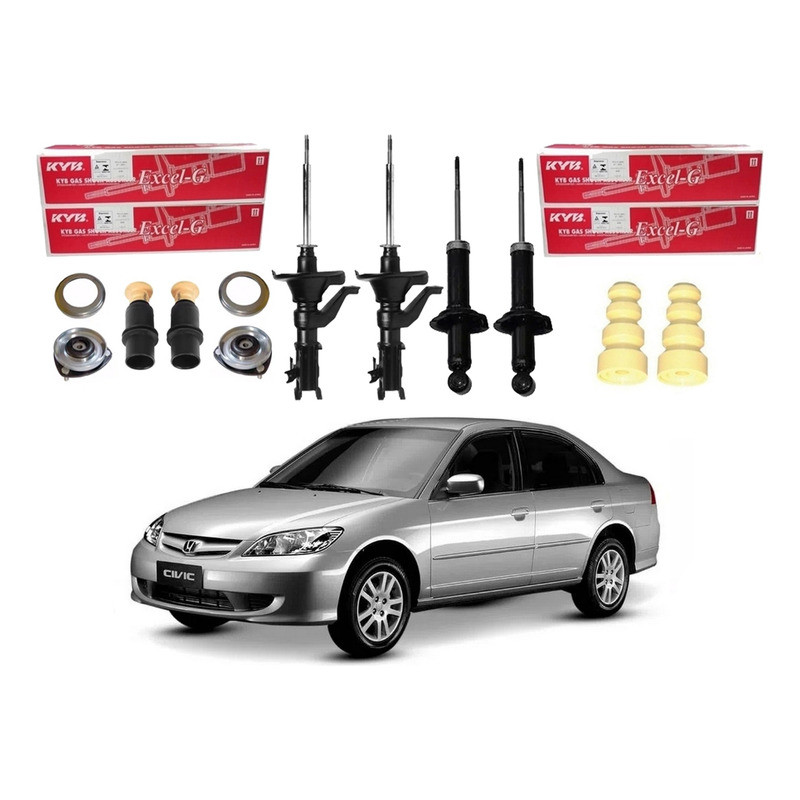 Kit Amortecedor Dianteiro Traseiro Civic 1.7 2004 A 2006 em Oferta na Shopee