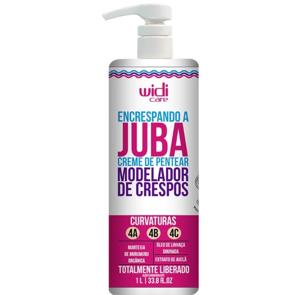Creme de Pentear Encrespando a Juba 1 Litro Widi care em Oferta na Shopee