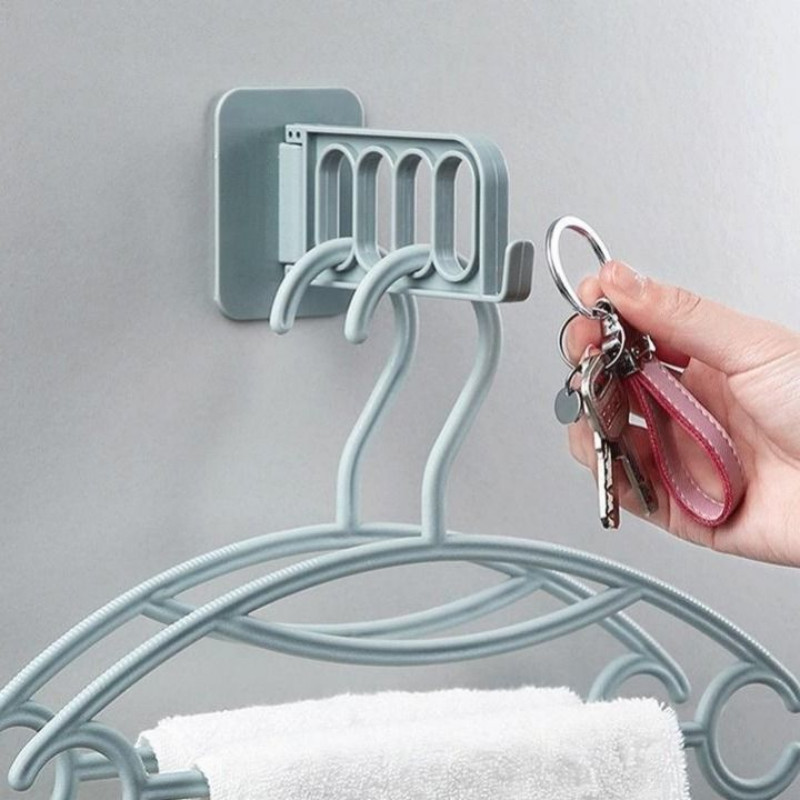 Multiuso Gancho Adesivo: Suporta Cabides, Não Fura Parede, Carga Até 4Kg em Oferta na Shopee