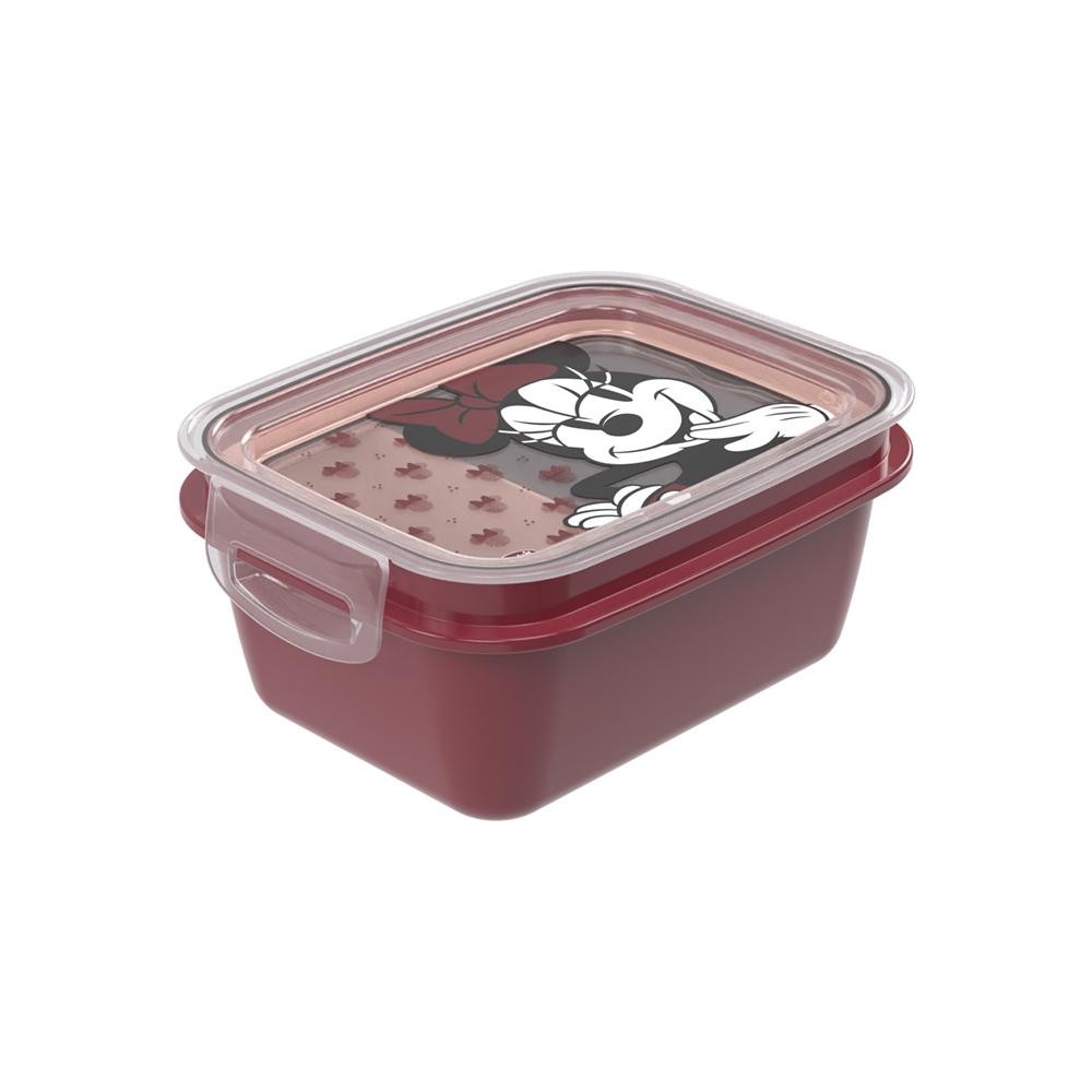 Marmita Hermética Minnie Retrô Divisória e Travas Plasútil