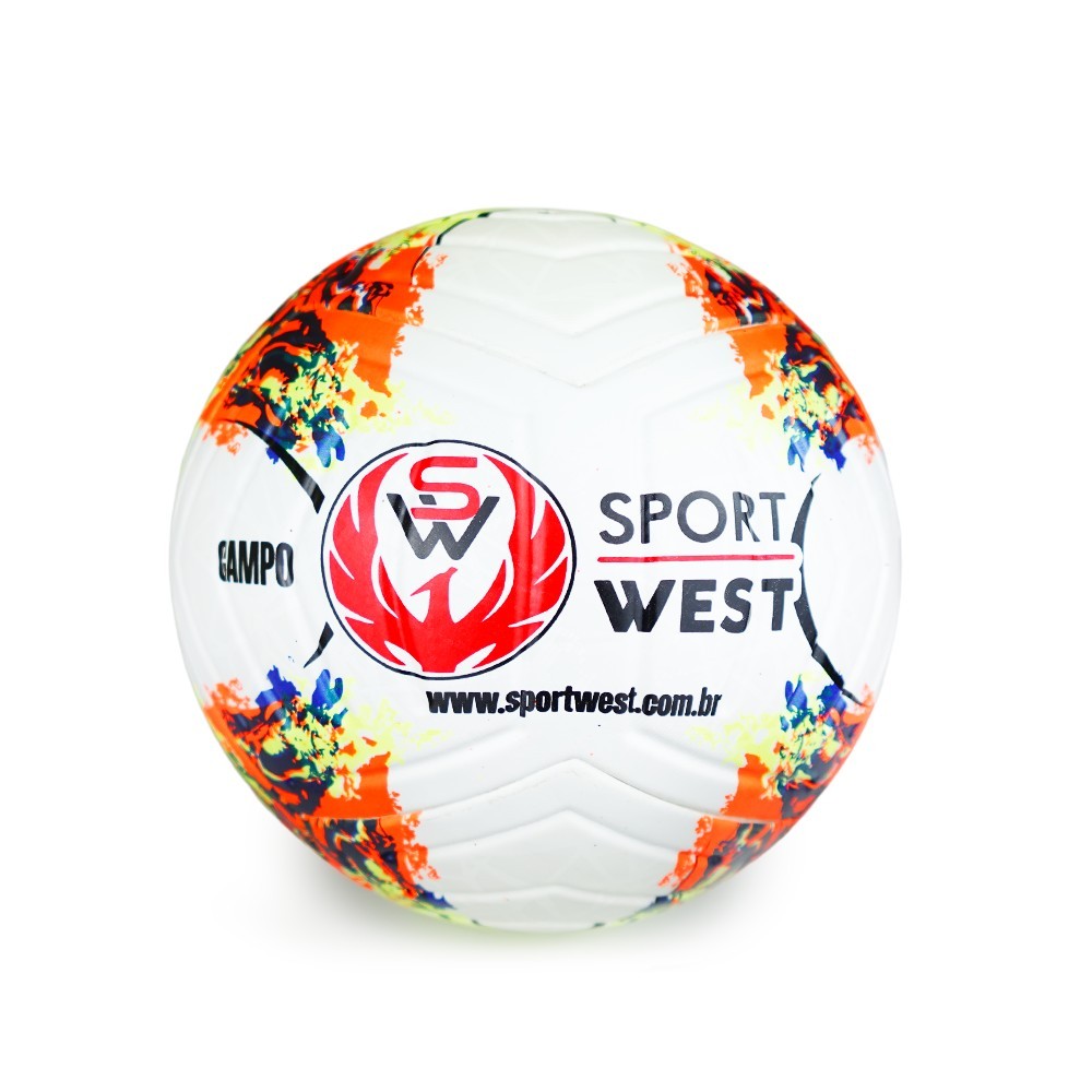 Bola Sport West Campo Pro Brasil 25 Branco Verde e Laranja