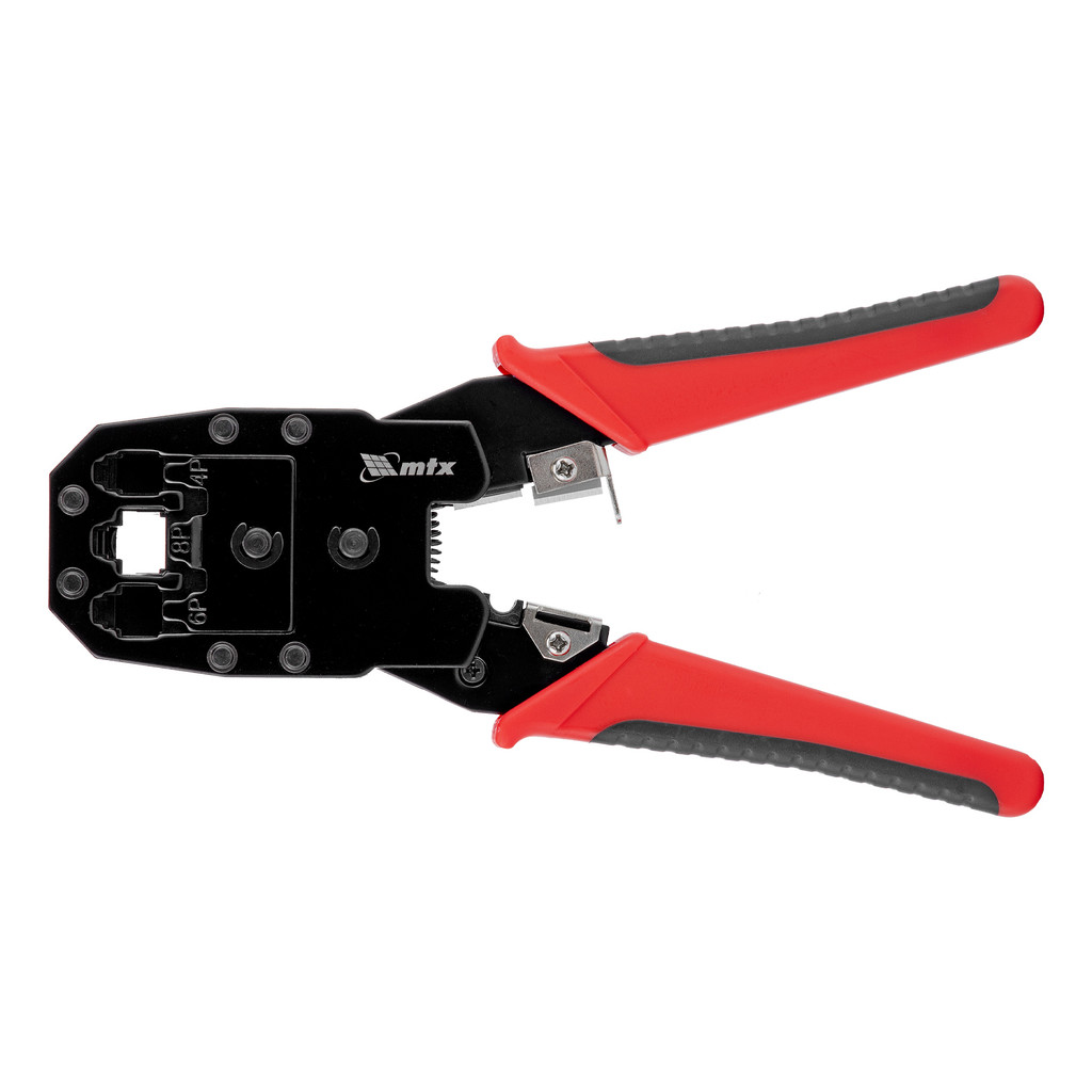 ALICATE CRIMPRADOR DE CABOS PARA TERMINAIS 4P, 6P, 8P, 1PC // MTX em Oferta na Shopee