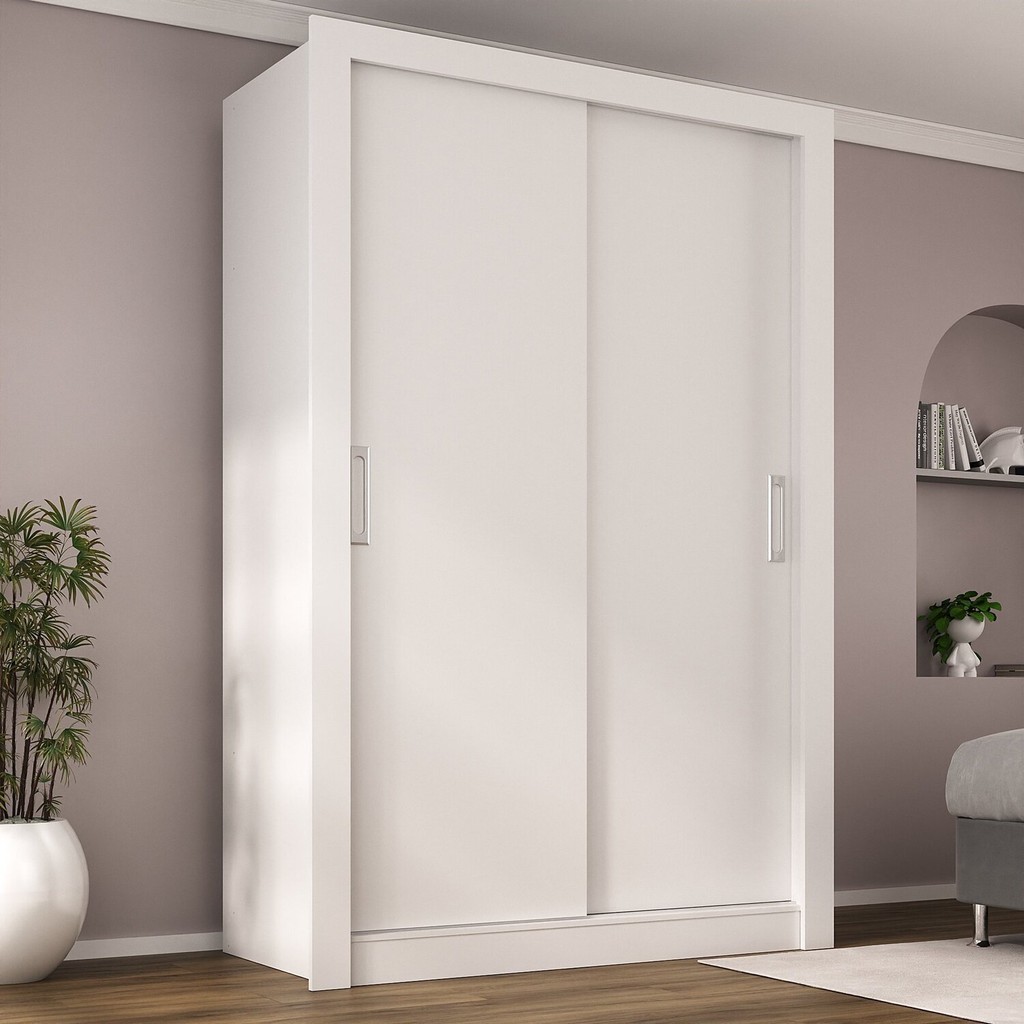 Guarda Roupa Solteiro 2 Portas Liz Yescasa Branco