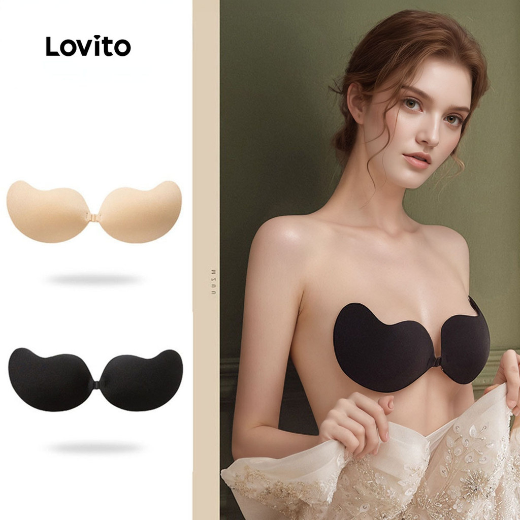 Lovito Acessórios de Lingerie Amigáveis À Pele Sem Fio Acessórios de Lingerie Push-up para mulheres LCS25A25 em Oferta na Shopee