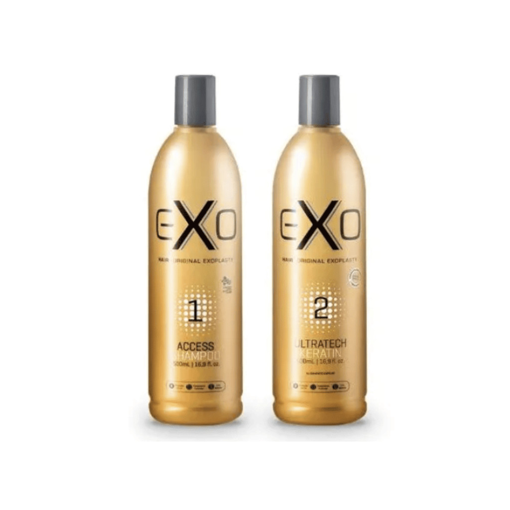 Kit Exoplastia - Alisamento Shampoo Acess  + Ultratech Keratin 500ml - EXO em Oferta na Shopee