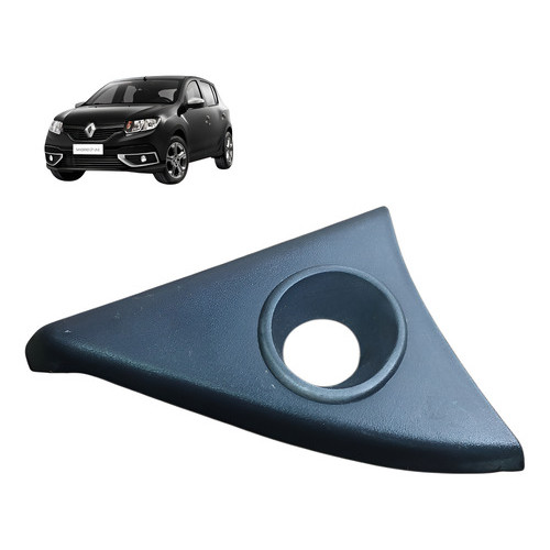 Moldura Direito Retrovisor Renualt Sandero 1.6 8v 2016 2019 Cinza