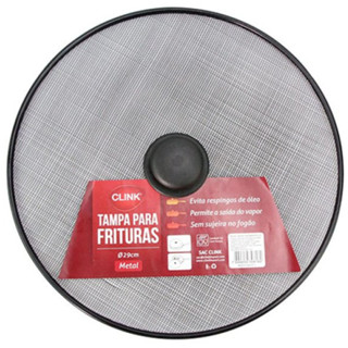 Tampa Protetora Fritura 29cm De Metal Com Pegador em Oferta na Shopee