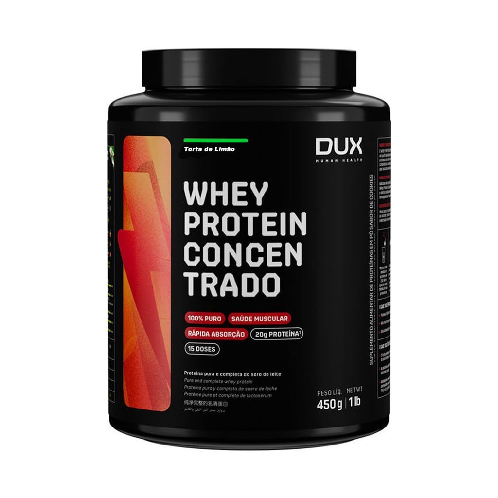 Whey Protein Concentrado - 450g Torta de Limão - Dux Nutrition em Oferta na Shopee