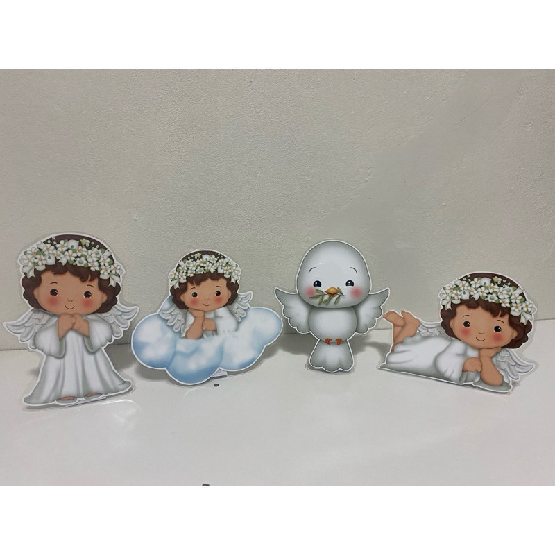 4 Display de mesa para batizado com suporte