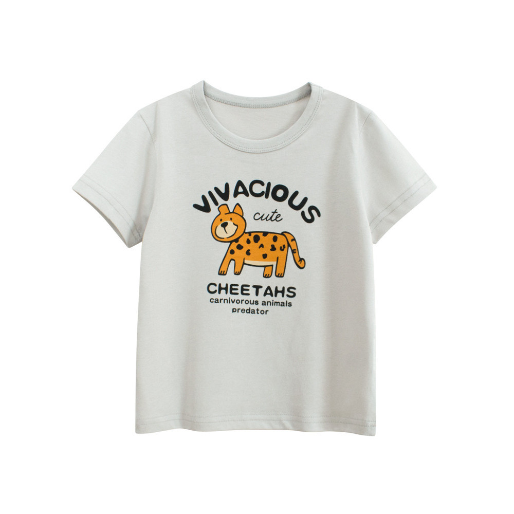 27 crianças puro algodão crianças camiseta de manga curta verão roupas infantis menino roupas de bebê dos desenhos anima