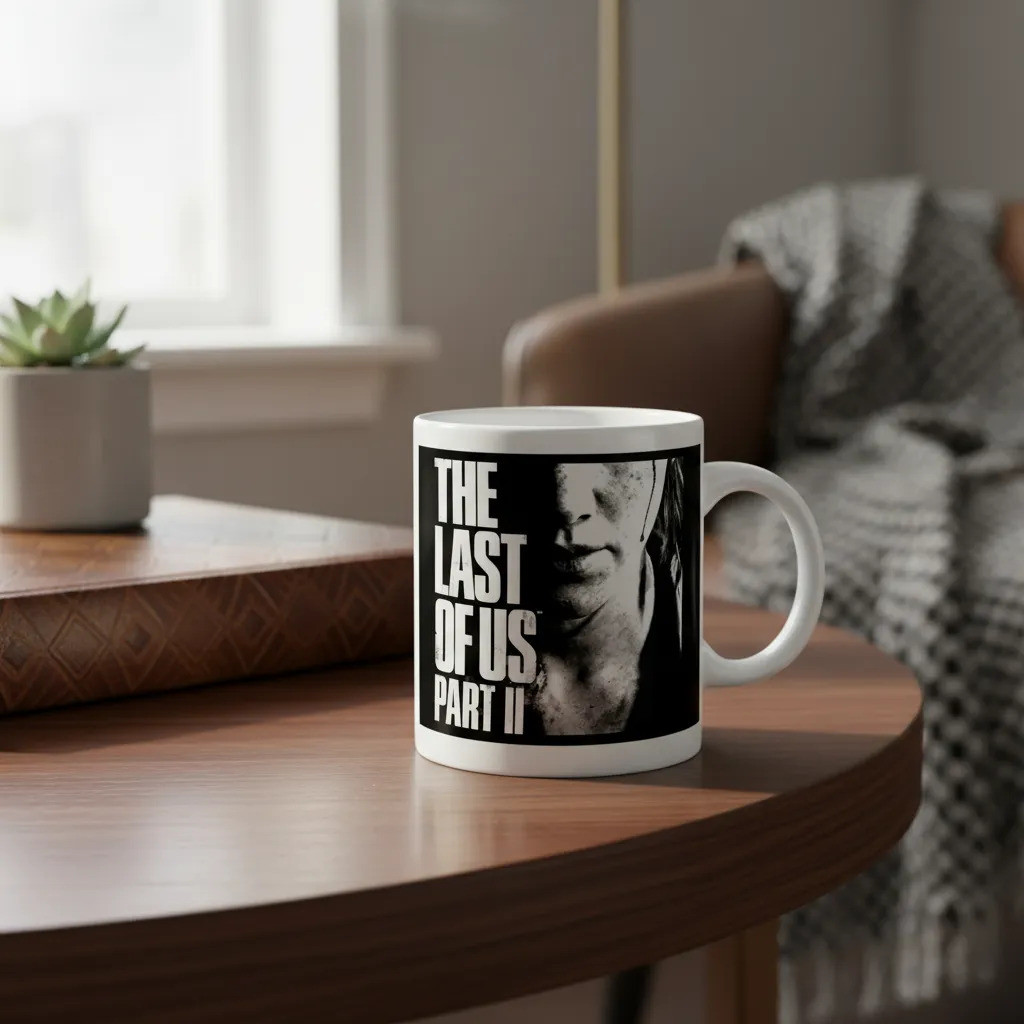 Caneca Playstation The Last Of Us God Of War Metal Gear Snak Branco The Last Of Us 3
