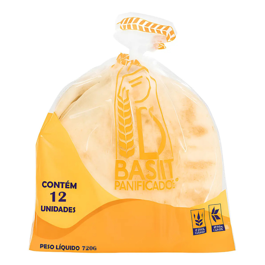 Pão Pão Sírio Panificadora Bashit 720 g 12 Un