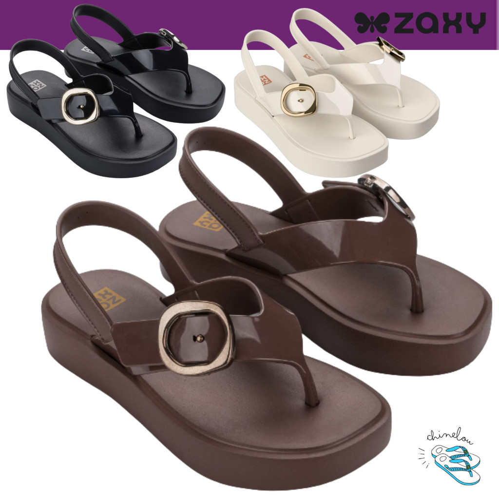 Sandalia Zaxy Star Feminina Detalhe Metalizado Lançamento Original