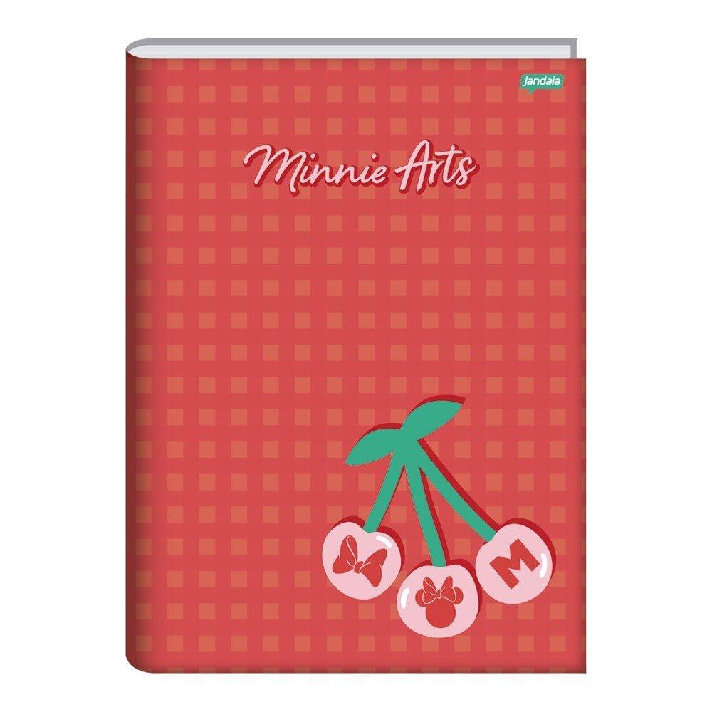 Caderno Costurado Jandaia Universitário Capa Dura Minnie Arts 80 Folhas - Embalagem Com 5 Unidades · foto 2