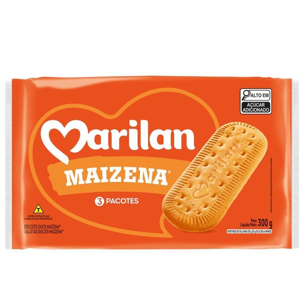 Biscoito Marilan Maizena 300g - Embalagem com 24 Unidades