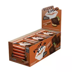 Chocolate Pop Kiss ao Leite com Castanha de Caju 20g - Embalagem com 12 Unidades