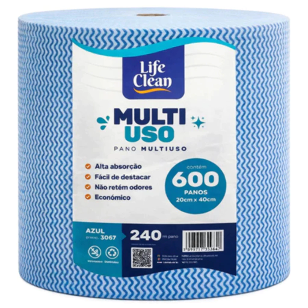 Pano Multiuso Tipo Perfex 20x40cm OU 28x40 Rolo Limpeza - Promoção — imagem 1
