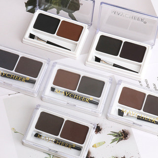 Pó para Sobrancelhas MAYCHEER de Duas Cores, Natural, Tridimensional, À Prova d'Água, Resistente ao Suor, Longa Duração,