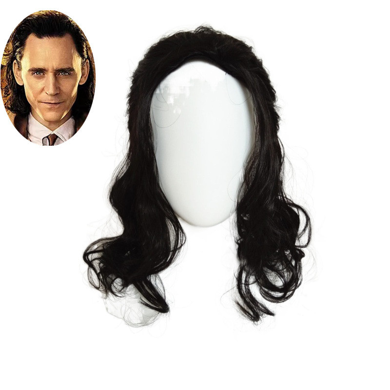 Loki Cosplay Halloween Anime Cross-Border loki peruca masculina cos Drama beleza cos filme TV