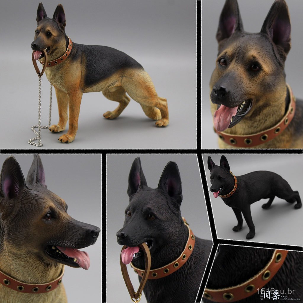 Acessórios para figura de ação de cão lobo modelo animal, escala 1/6, boneco Ob, Pastor Alemão, Cão Policial Pastoral Ch