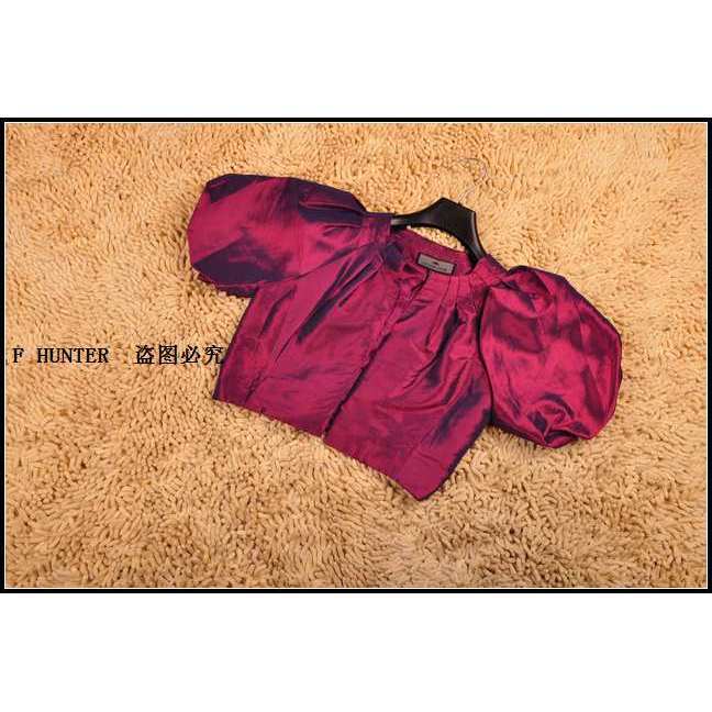 ALLURE NOIR ALLURE NOIR!Jaqueta Imitação Tencel Canopy Manga Azul/Roxo AZ-T00524