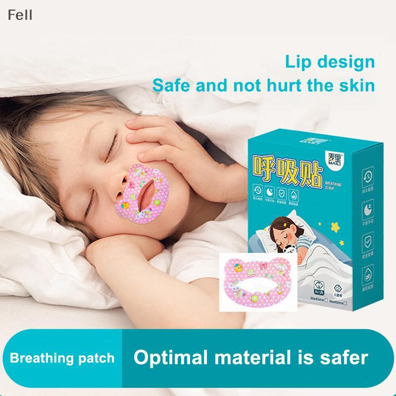 [Fel] 30 Pçs/Caixa Crianças Dos Desenhos Animados Anti-Ronco Stiers Dormir Boca Fechada Correção De Respiração Patch Fit