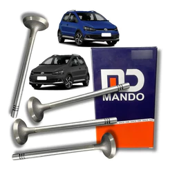 Válvula Escape 4 Peças Para Golf/ Kombi/ Fox 1.6 8v EA111 4x2