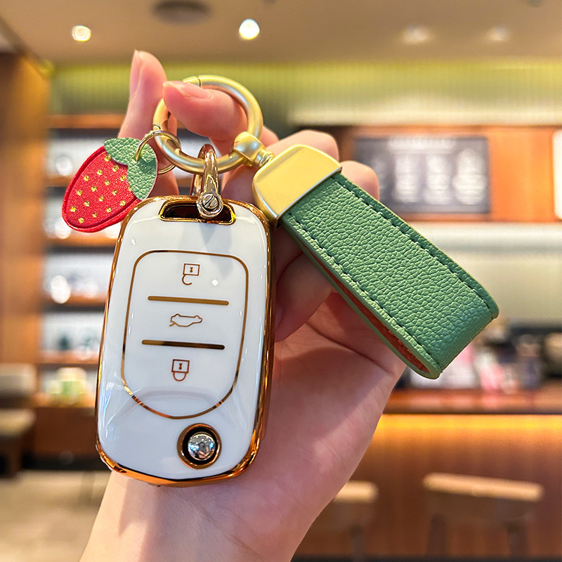 Wuling Hongguang mini capa de chave Macaron feminino Hongguang miniev Binguo plus carro S3 mini concha fofa