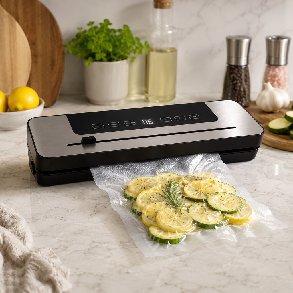 Seladora a Vácuo Elétrica Vacuum Sealer LL-368 Conservadora de Alimentos