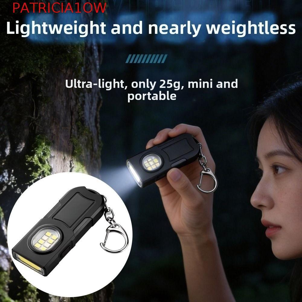 PATRICIA1OW Lanterna LED Para Chaveiro , Alto Brilho Com Braçadeira Traseira , Mini Luz À Prova D'água