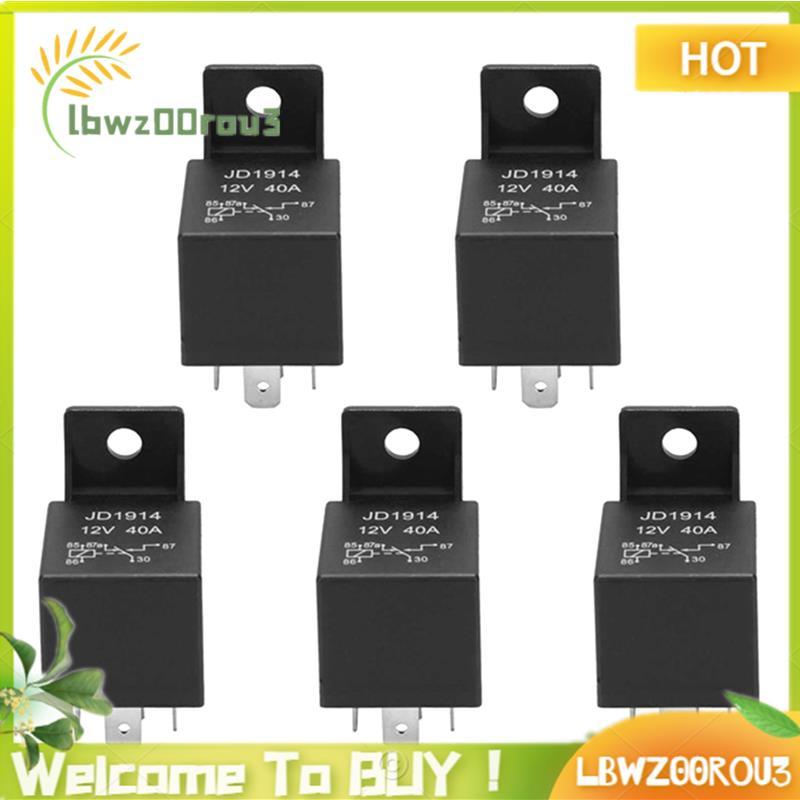 5 Unidades 12V Volt 40A AMP Relé De Comutação De 5 Pinos Carro Automotivo Motocicleta Barco