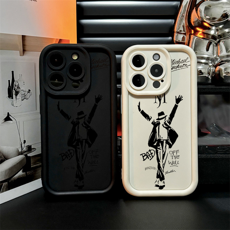 Capinha de celular Michael Jackson Para iPhone 13 11 14 15 16 12 17 pro max Capa De Silicone Anti impacto Case