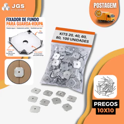 Fixador Para Fundo De Moveis Guarda Roupas Comoda Armario Reforçado