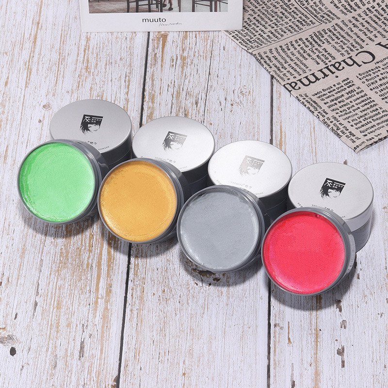 Diretamente do fabricante: Cera de coloração capilar descartável nas cores castanho dourado, castanho, prata e outras co