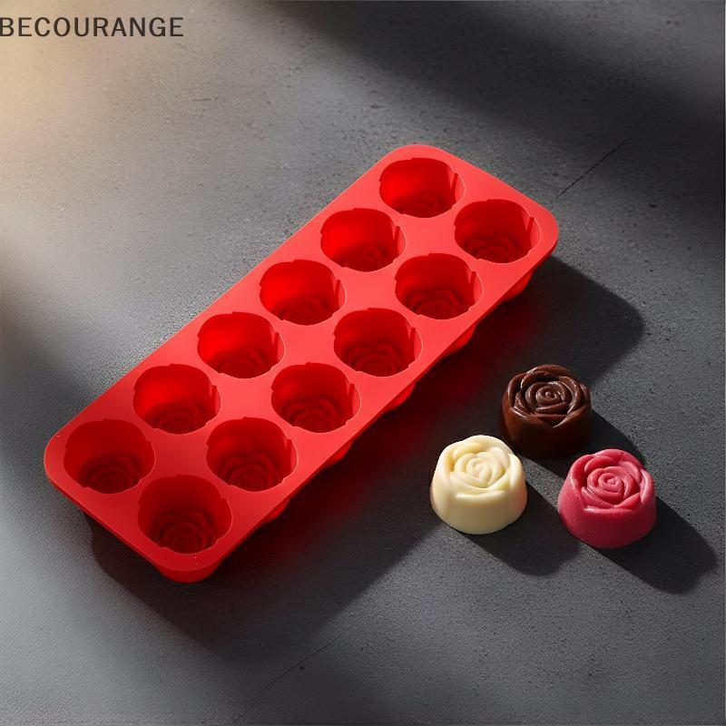 BEC 10 Cavidade Silicone Rosa Bolo Pan Molde Nãosti Para Assar Sobremesas DIY Sabão Flor Perfeito Casa Cozinha NG