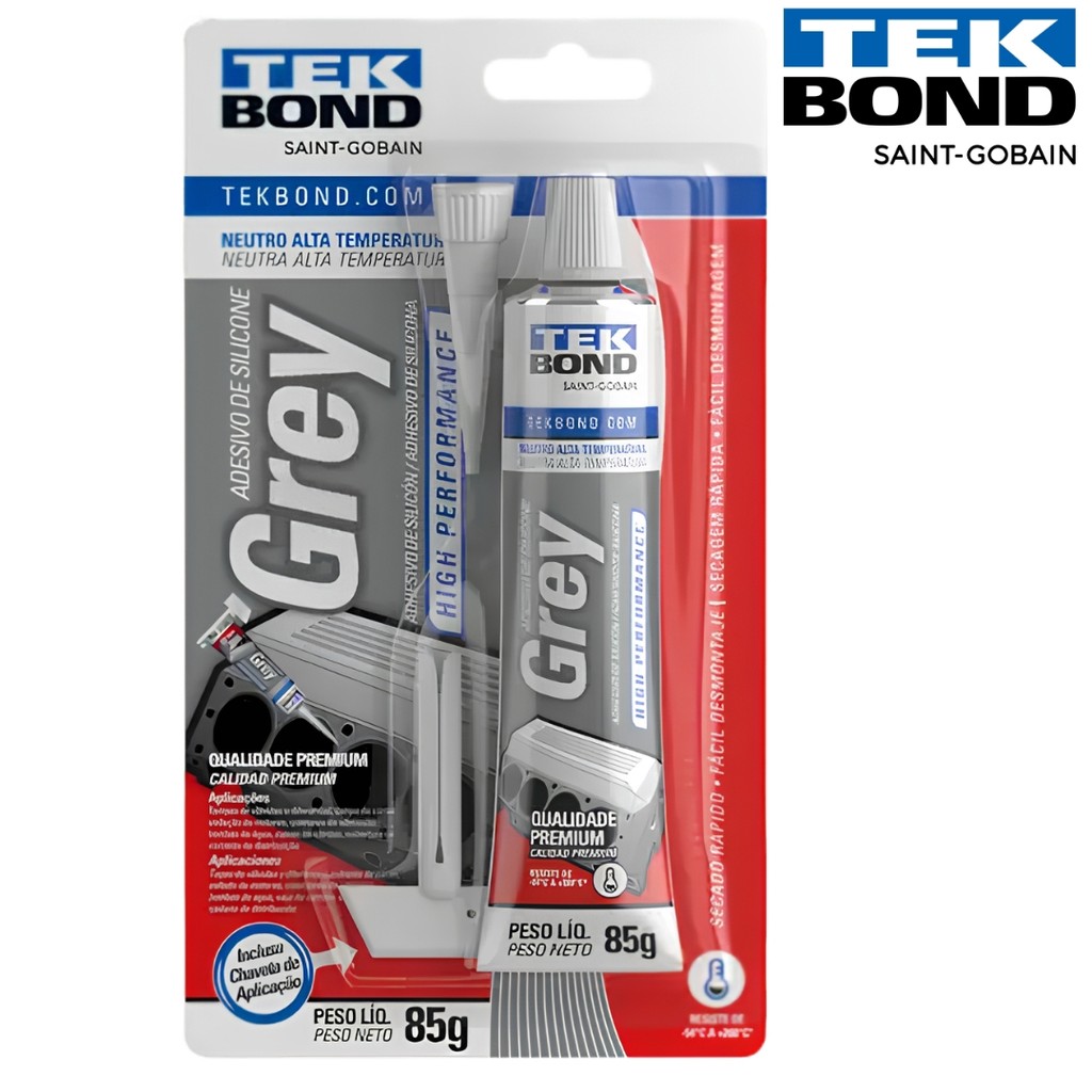 Silicone Neutro High Performance GREY BLISTER 85G TekBond