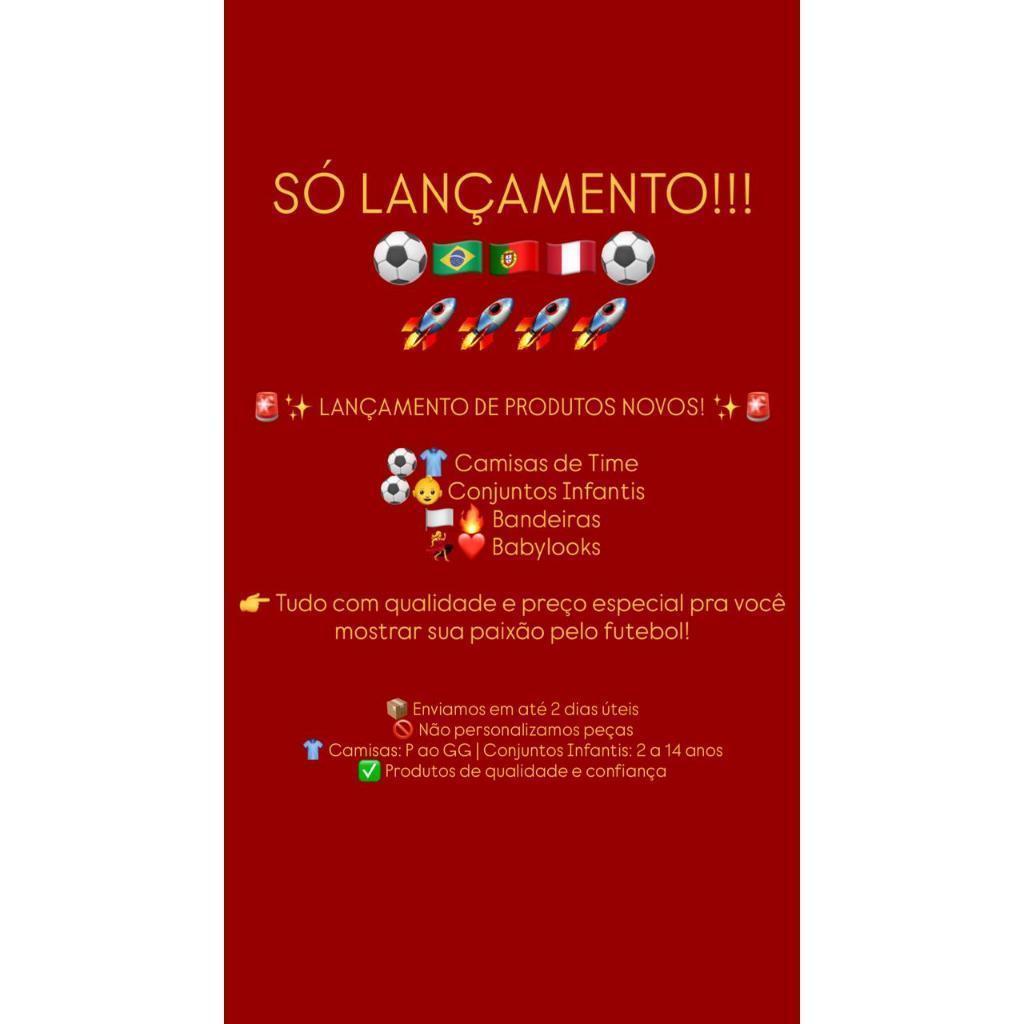 Conjunto Infantil do Corinthians com Escudo Bordado 02 ao 14