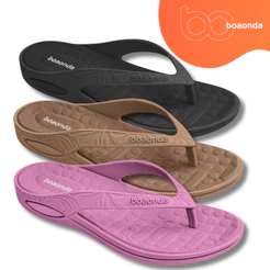 Chinelo Feminino Ortopédico BoaOnda Lilly Anatômico Fascite Plantar Esporão Antiderrapante
