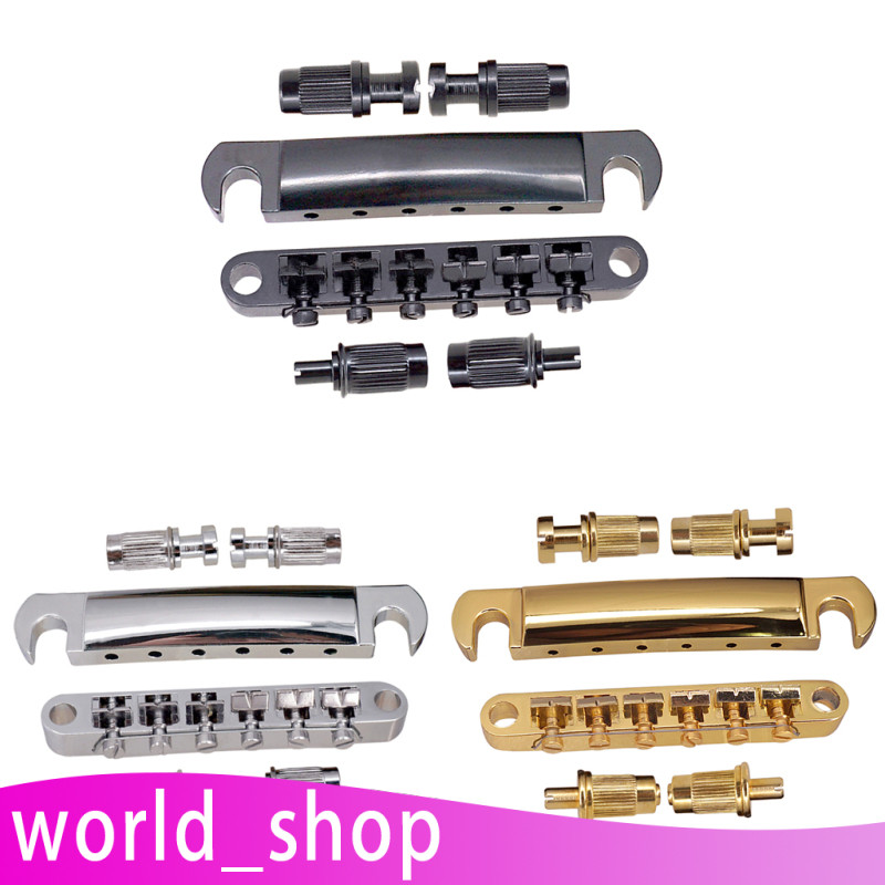 [World_shop] Barra De Parada Do Arremate Da Ponte Estilo Sela De Rolo Para Guitarra LP Les Paul Epi