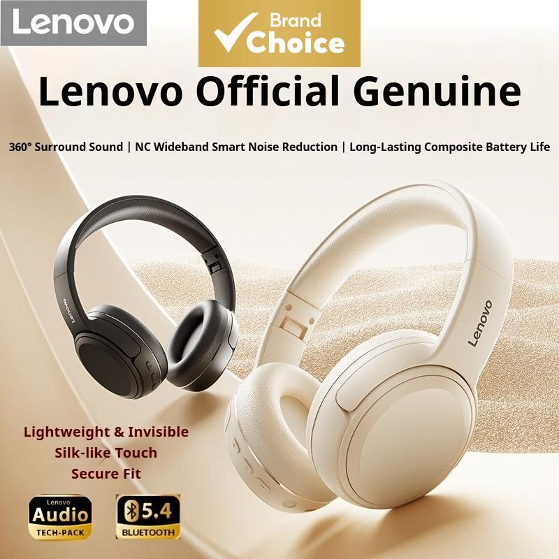 Fones de ouvido Lenovo, sobre a orelha, com Bluetooth 5.4, cancelamento de ruído ANC, driver de 40 mm, bateria com 70