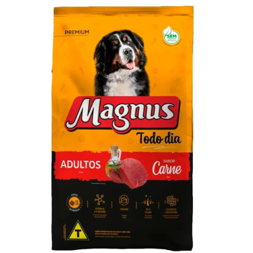 Ração Magnus Todo Dia Cão Adulto Porte Médio e Grande Carne 15 kg
