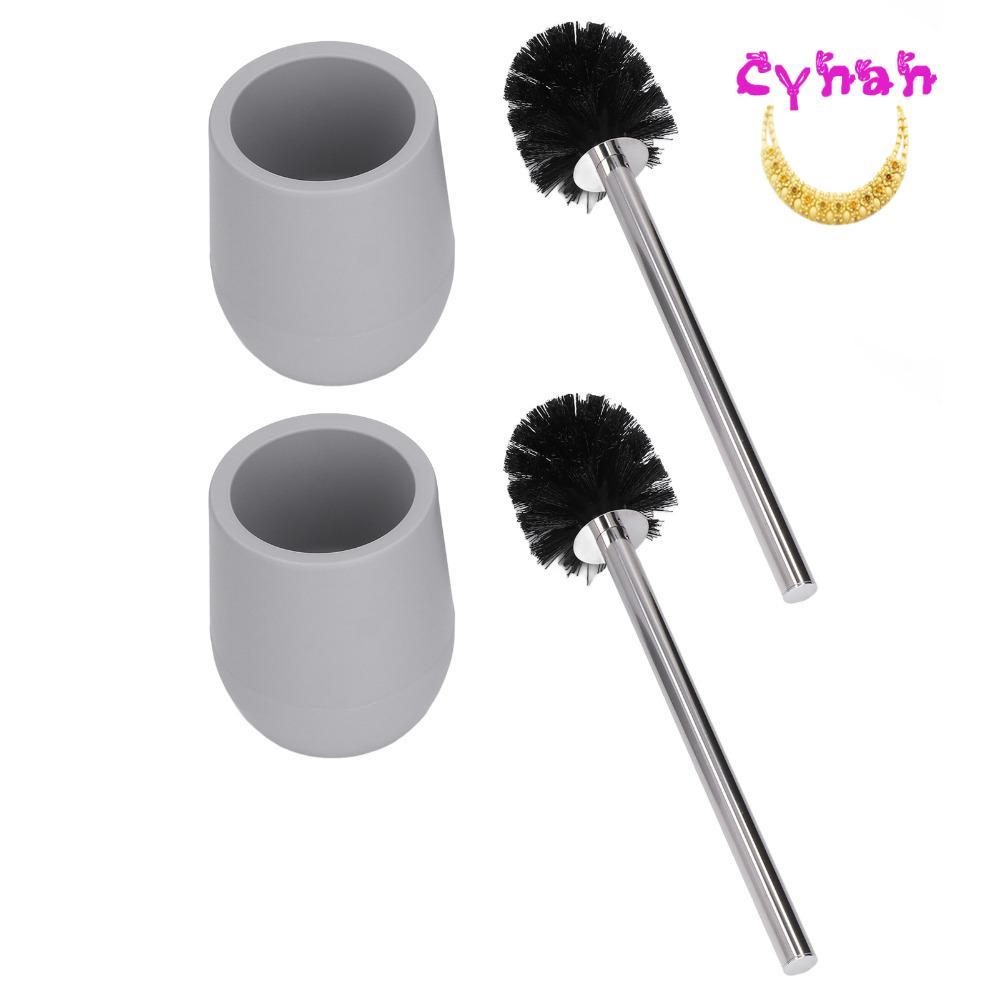 Conjunto De Escova De Vaso Sanitário CYNAN , Limpeza Com Cabo Longo Flexível PP De Aço Inoxidável , Rosca Fechadura
