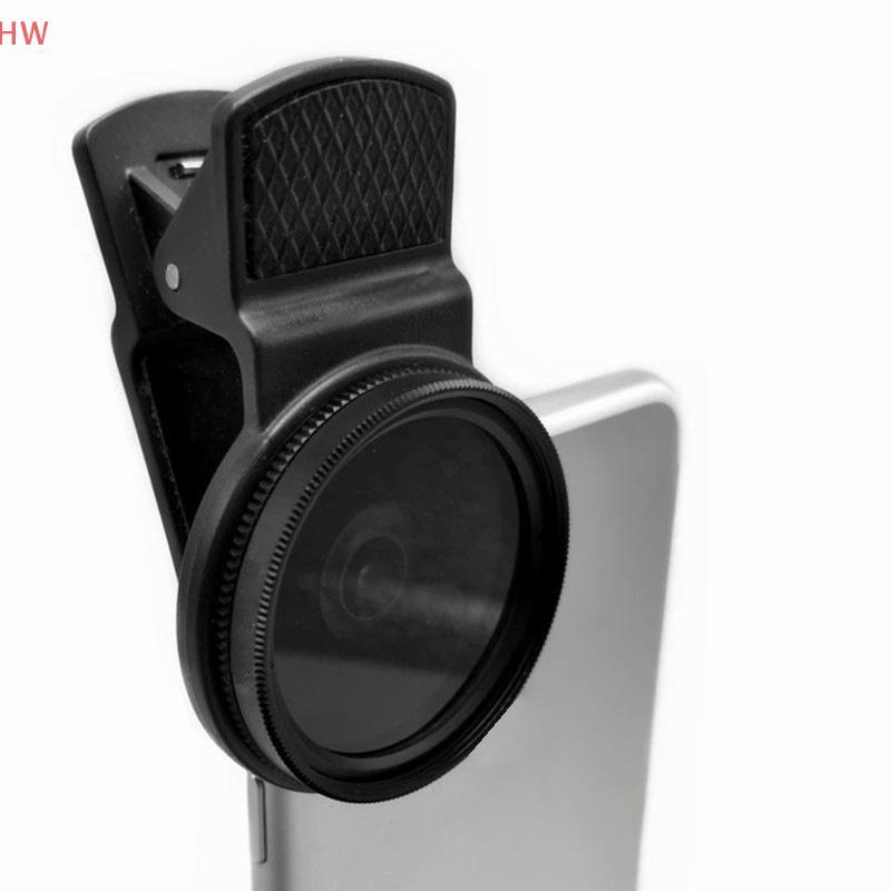 37MM/52MM Filtro CPL Acessórios De Câmera Circular Universal Com Clipe Portátil Profissional Telefone Polarizador Lente 