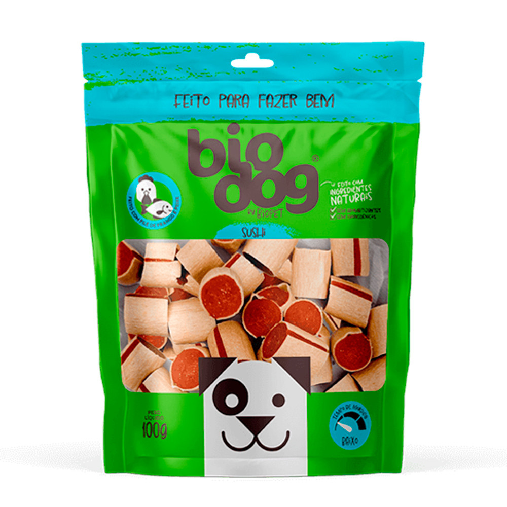 Petisco Gourmet Bio Dog Para Cães Sushi 100g em Oferta na Shopee