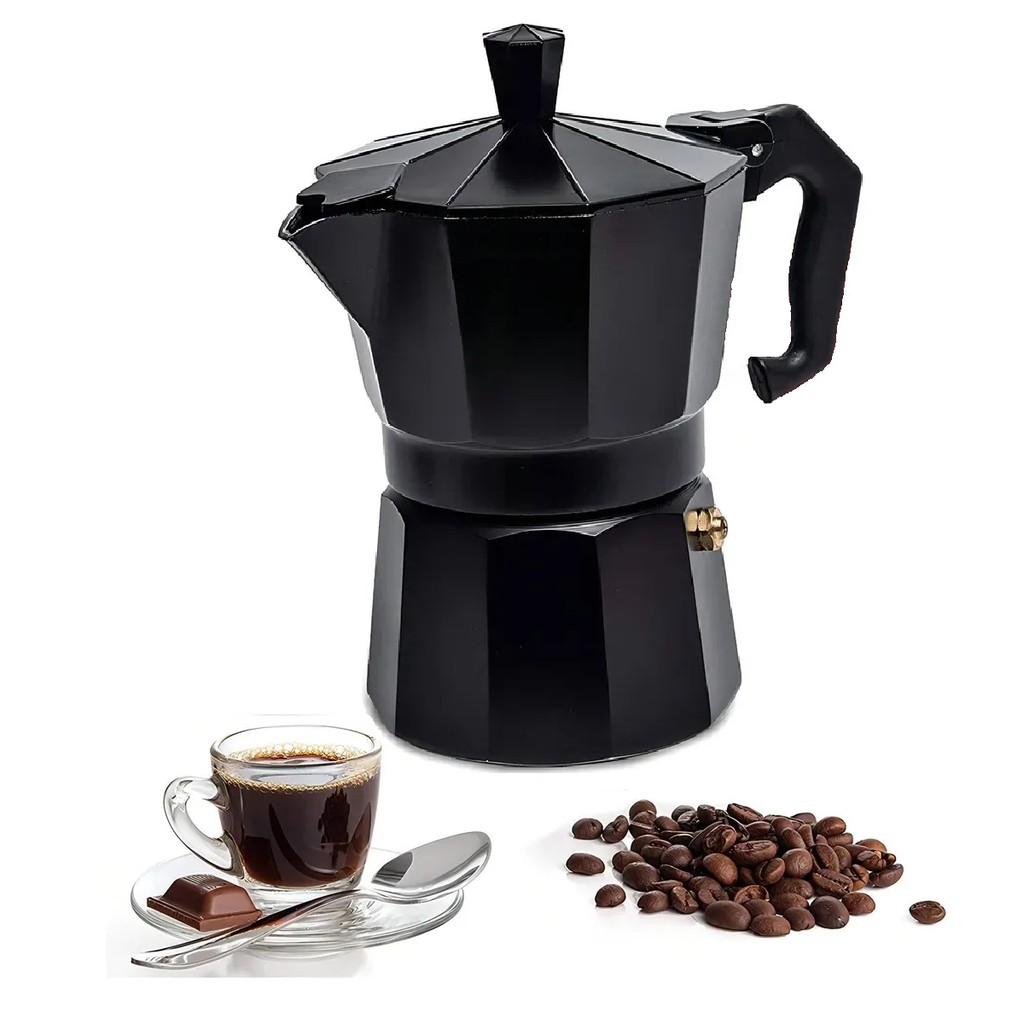 Cafeteira Italiana Moka Alumínio Colorida 6 Xicaras Pequenas Wbcom