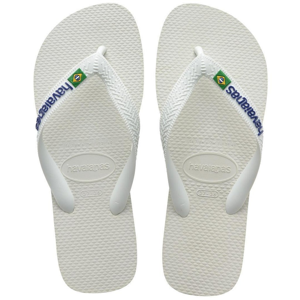 Chinelo Havaianas Brasil Logo Branco em Oferta na Shopee